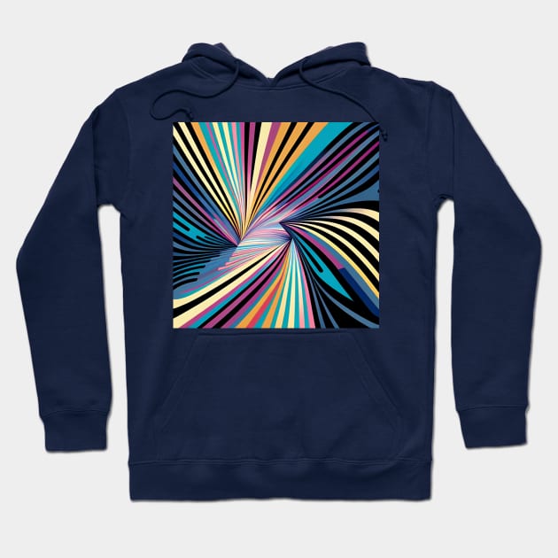 Abstract painting in the style of Bridget Riley Hoodie by simonebonato99@gmail.com